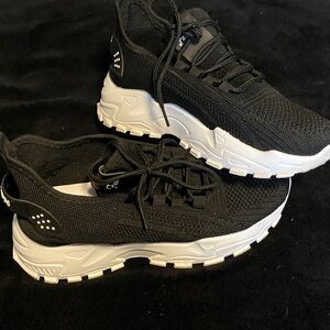 Black and White Athletic Sneakers